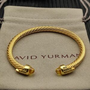 ✨ NWT David Yurman 5mm 5 Row Yellow Diamond Cable Bracelet